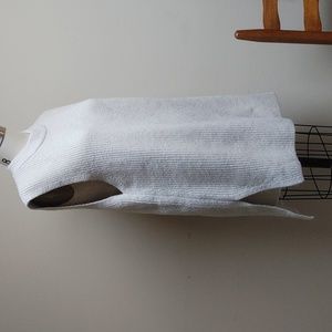 H&M Sleeveless Tunic Sweater in Oatmeal Color M